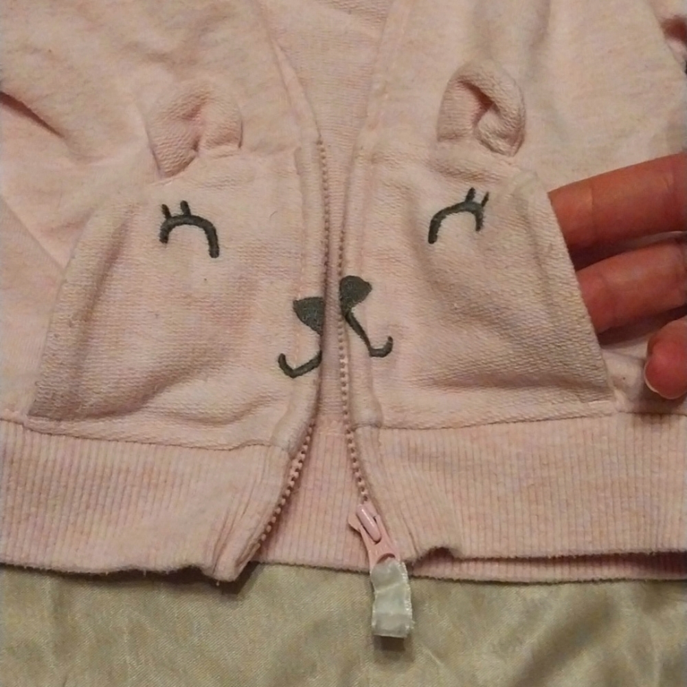 Pink Jacket with Bear Face Pockets - Picture 4 of 5